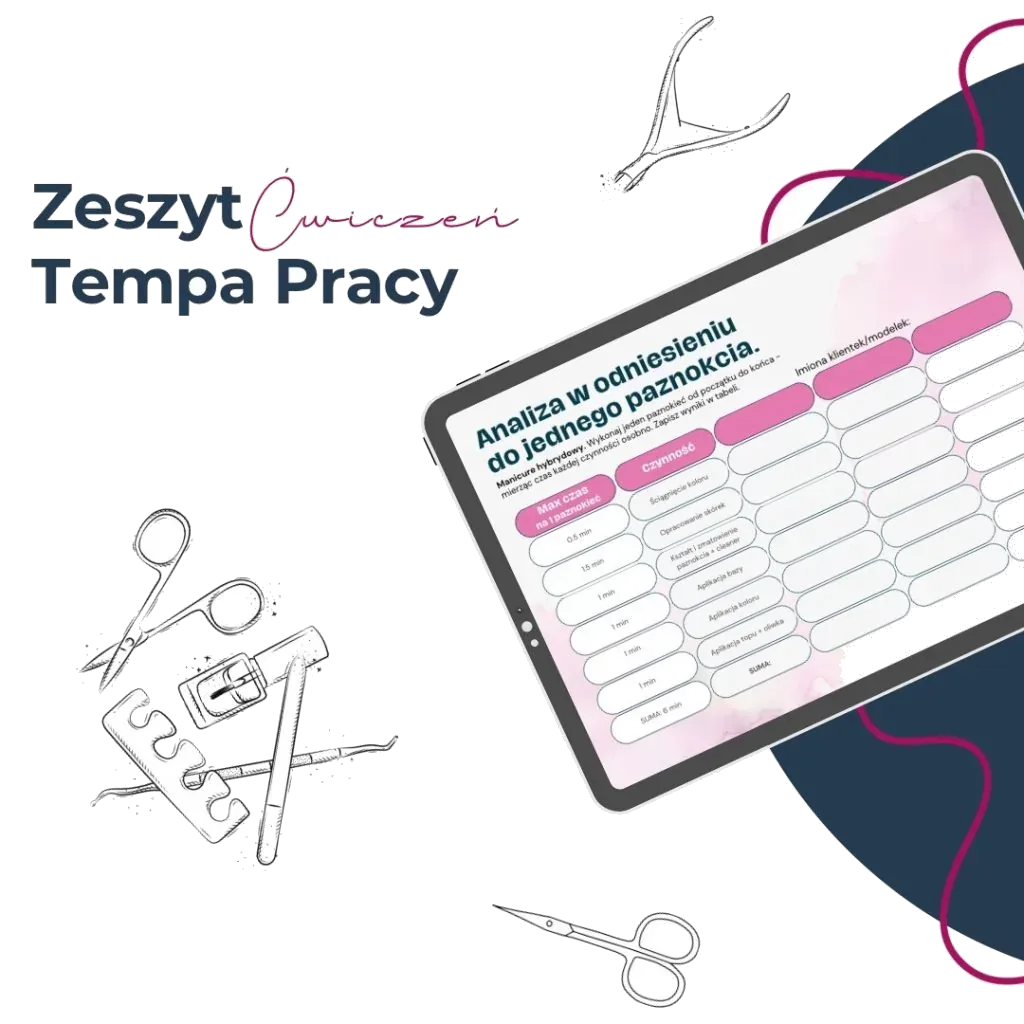 Zeszyt ćwiczeń do kontroli i analizy tempa pracy &ndash; arkusz analizy na tablecie