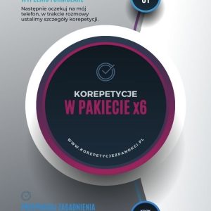 Pakiet 6 LEKCJI z mentoringiem (90 min)